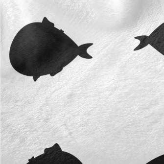 Simple Fish Silhouette Minky