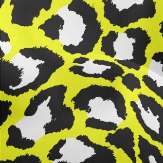 Yellow Leopard Pattern Lightweight Performance Linen
