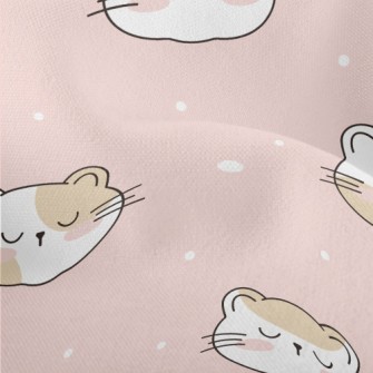 Cute Sleeping Cat Lightweight Performance Linen
