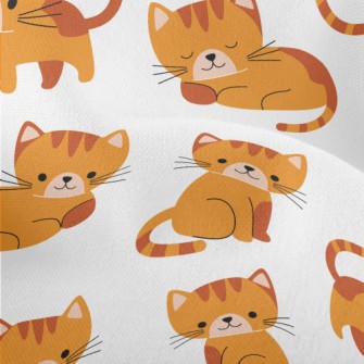 Cute Kitten Activities Lightweight Performance Linen