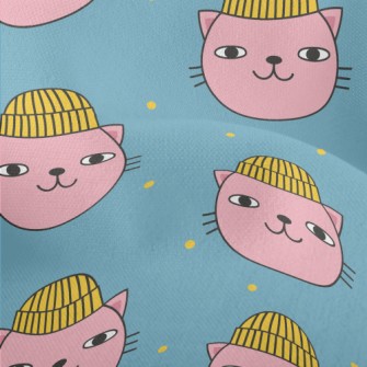 Funny Woolen Hat Cat Lightweight Performance Linen