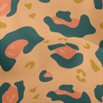 Modern Leopard Print Lightweight Performance Linen
