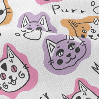 Funny Cat Doodles Modern Jersey