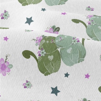 Flowers Plants Cat Modern Jersey