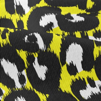 Abstract Yellow Leopard Print Modern Jersey