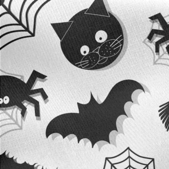 Funny Halloween Animals Jersey Backed Fleece