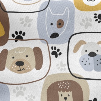 Dog Face Graffiti For Kids Jersey Backed Fleece