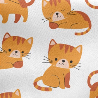 Cute Kitten Activities Jersey Backed Fleece