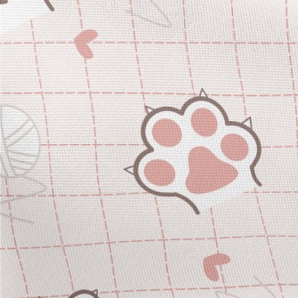 Cat Meat Ball And Yarn Ball Pongee