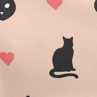 Elegant Cat Silhouette Pongee