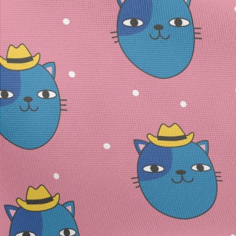 Funny Cat In Cowboy Hat Pongee