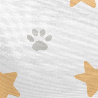 Stars And Animal Paw Prints Pongee