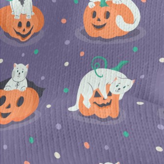 Cat And Jack-O&#39;-Lantern Stretch Jersey