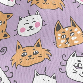 Funny Cat Face Graffiti Stretch Jersey