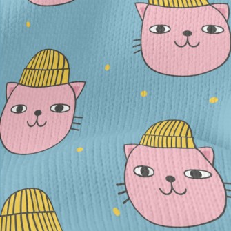 Funny Woolen Hat Cat Stretch Jersey