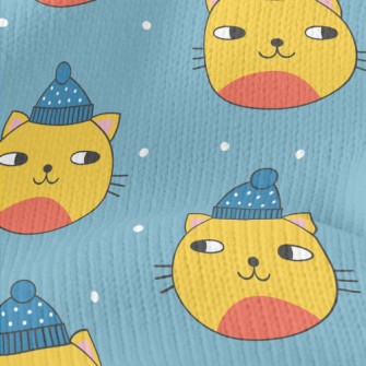 Warm Wool Hat Cat Stretch Jersey