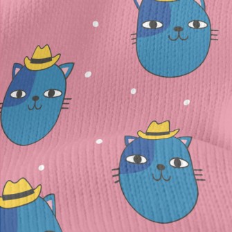 Funny Cat In Cowboy Hat Stretch Jersey