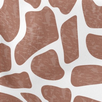 Brown Giraffe Spots Lightweight Cotton Poplin