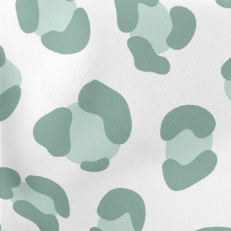 Green Cheetah Spots Lightweight Cotton Poplin