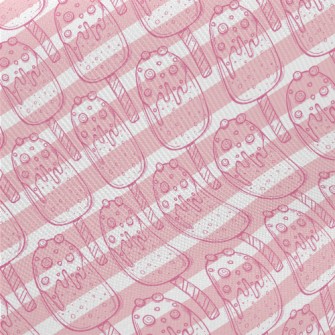 Hand Drawn Berry Popsicle Midweight Cotton Poplin