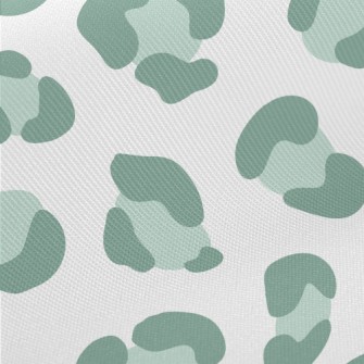 Green Cheetah Spots Midweight Cotton Poplin