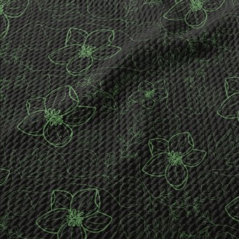 Green Line Plants Birdseye Piqué