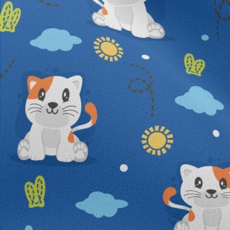 Cool Cartoon Kitten Chiffon