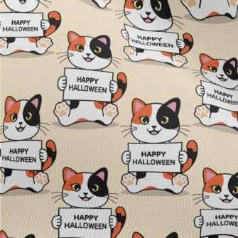 Halloween Calico Cat Chiffon