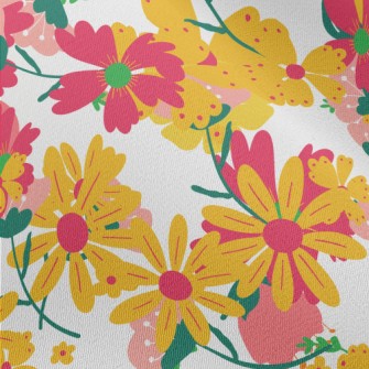 Colorful Flower Graffiti Chiffon