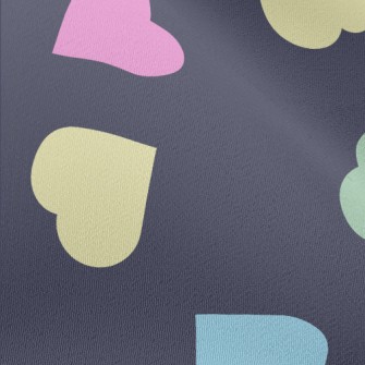 Simple Colorful Love Heart Chiffon