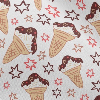 Stars And Chocolate Cones Chiffon