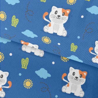 Cool Cartoon Kitten Waterproof Oxford