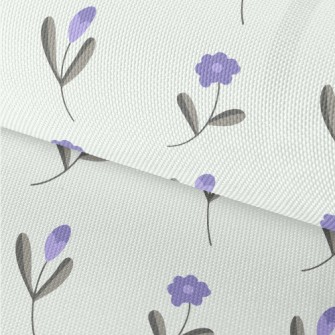 Simple Purple Flowers Waterproof Oxford