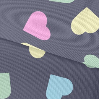 Simple Colorful Love Heart Waterproof Oxford