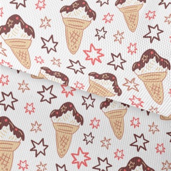 Stars And Chocolate Cones Waterproof Oxford