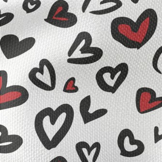 Hand Drawn Love Leopard Print Waterproof Canvas