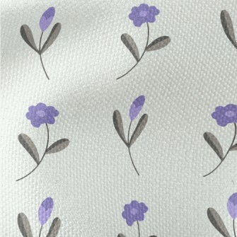 Simple Purple Flowers Waterproof Canvas
