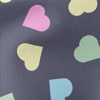 Simple Colorful Love Heart Waterproof Canvas