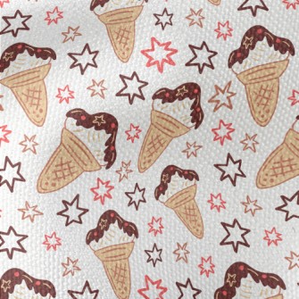 Stars And Chocolate Cones Waterproof Canvas