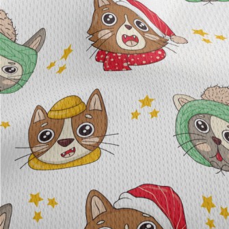Warm Cat Outfit Athletic Mesh Flat Back