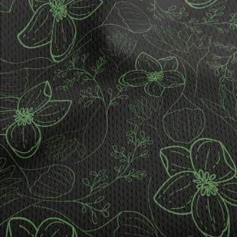 Green Line Plants Athletic Mesh Flat Back