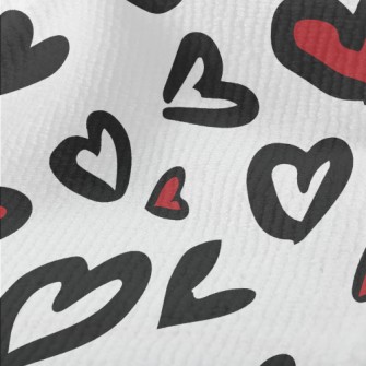 Hand Drawn Love Leopard Print Terry