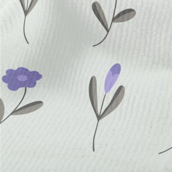 Simple Purple Flowers Terry