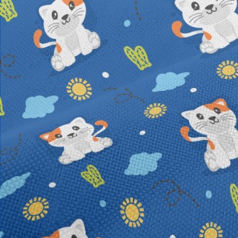 Cool Cartoon Kitten Performance Linen