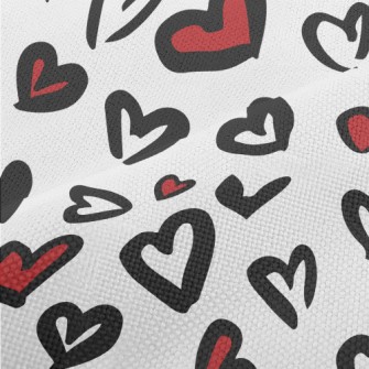 Hand Drawn Love Leopard Print Performance Linen