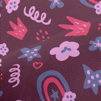 Hand Drawn Rainbow Doodle Performance Linen