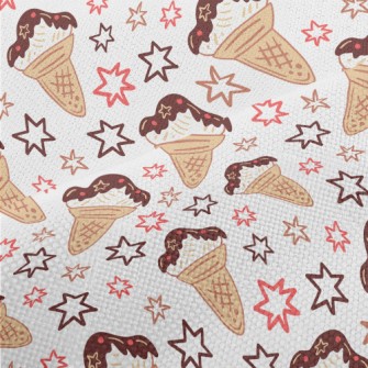 Stars And Chocolate Cones Performance Linen