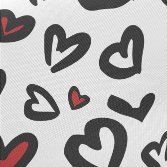 Hand Drawn Love Leopard Print Twill