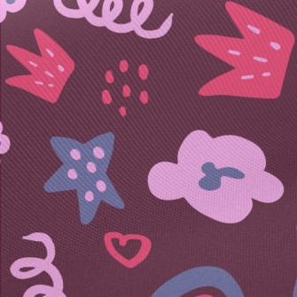 Hand Drawn Rainbow Doodle Twill