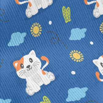 Cool Cartoon Kitten Standard Corduroy